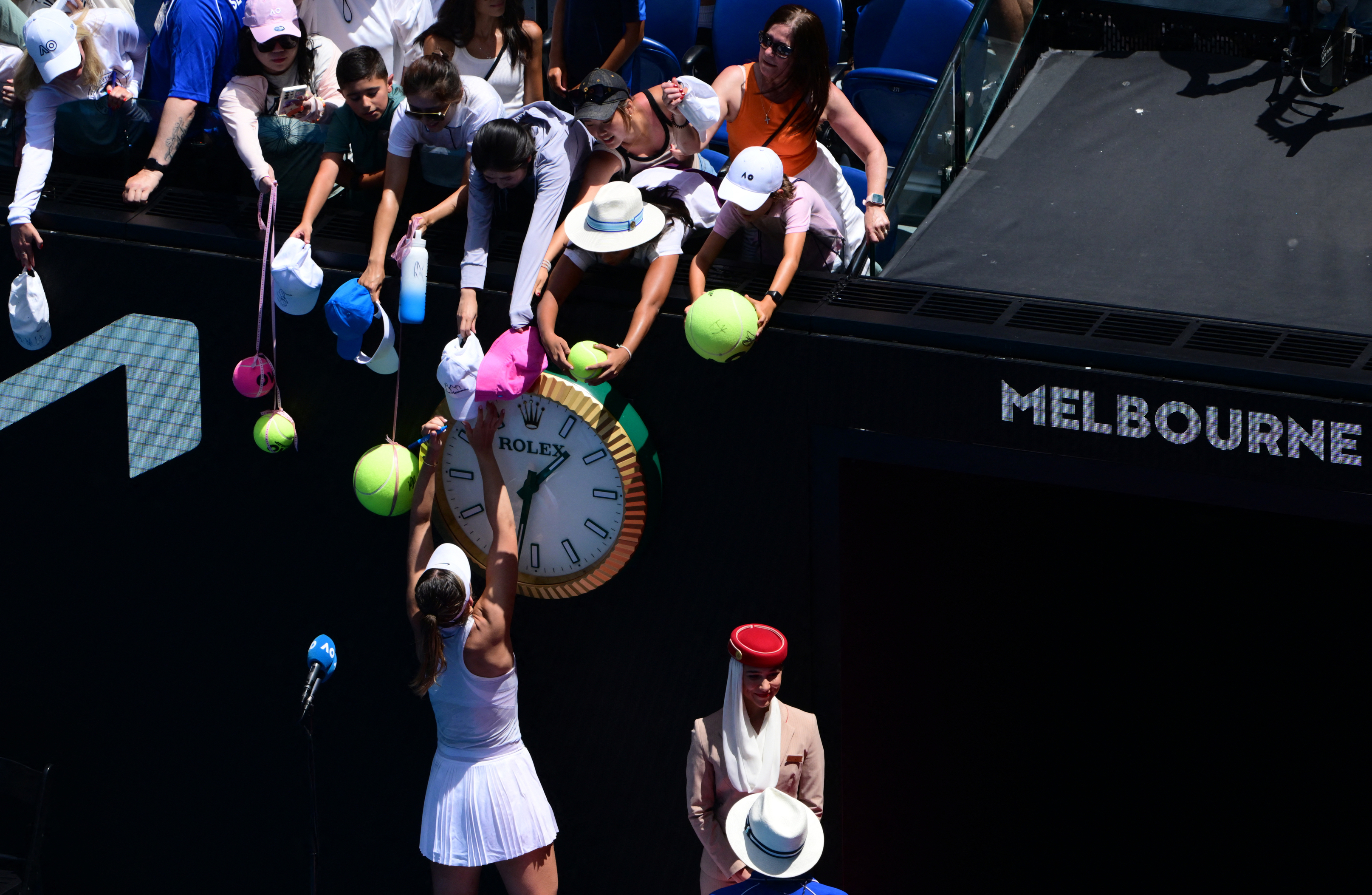 Paula Badosa’s fans in the stands